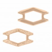Cymbal ™ DQ metall Connector Alado für SuperDuo Perlen - Rosé Gold